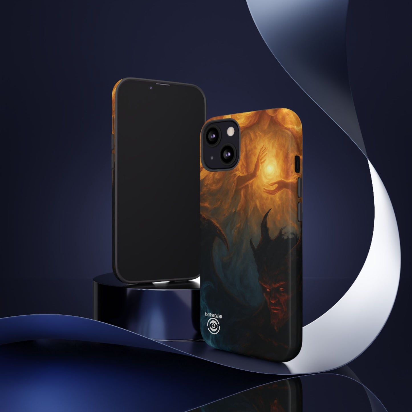 Tough Cases - Angelic Art Phone Case | Dark Fantasy Design, Unique Gift for Gamers, Halloween Decor, Protective Cover, Stylish Accessory