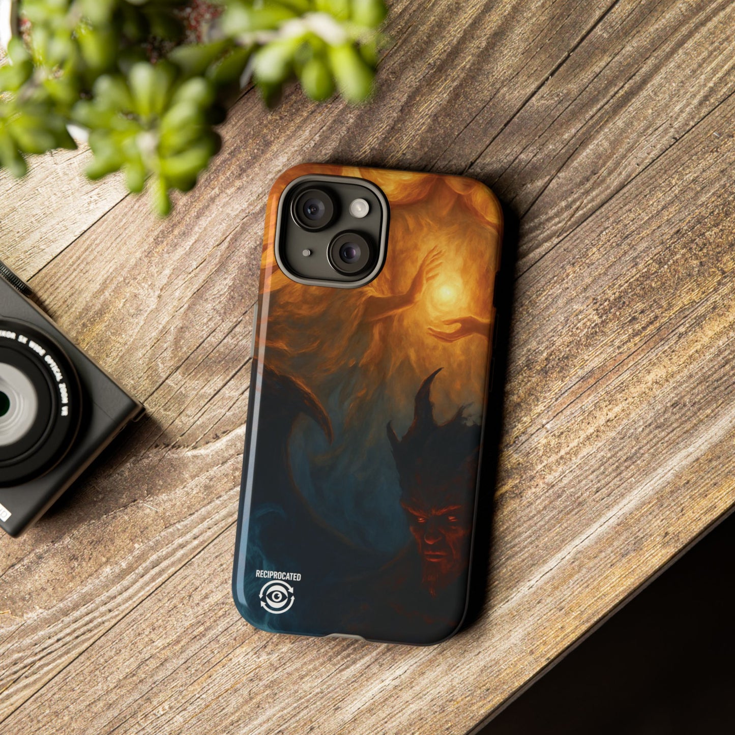 Tough Cases - Angelic Art Phone Case | Dark Fantasy Design, Unique Gift for Gamers, Halloween Decor, Protective Cover, Stylish Accessory