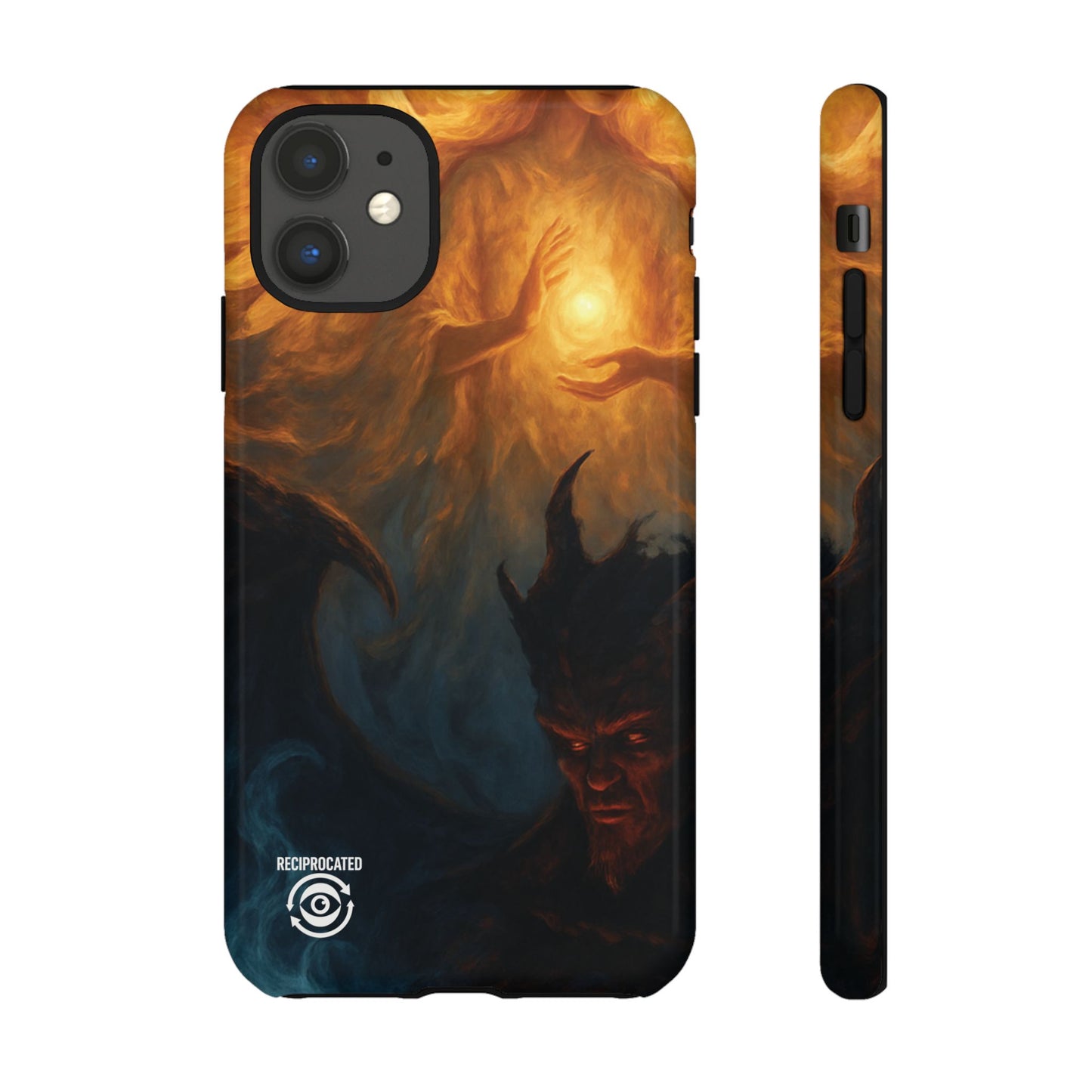 Tough Cases - Angelic Art Phone Case | Dark Fantasy Design, Unique Gift for Gamers, Halloween Decor, Protective Cover, Stylish Accessory