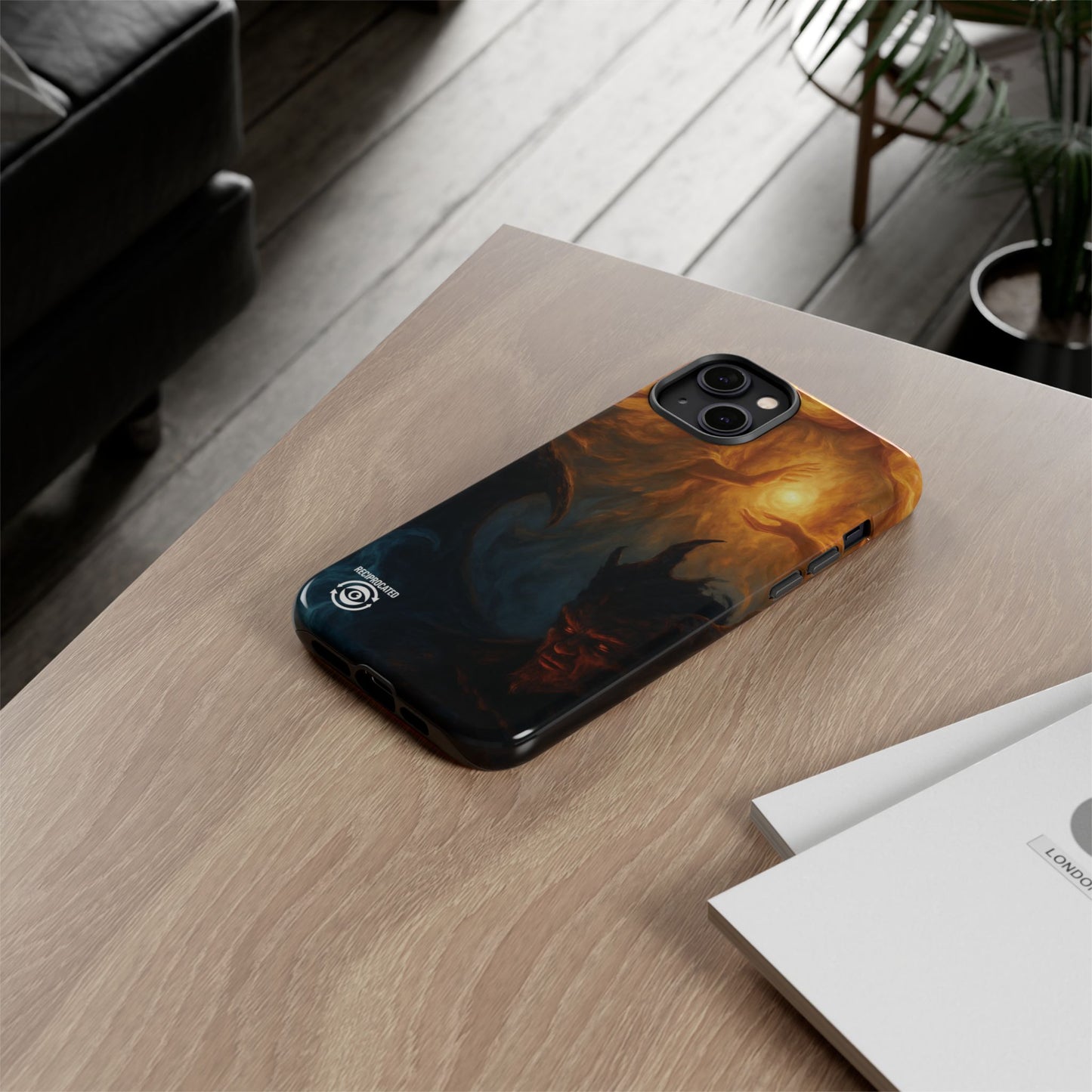 Tough Cases - Angelic Art Phone Case | Dark Fantasy Design, Unique Gift for Gamers, Halloween Decor, Protective Cover, Stylish Accessory