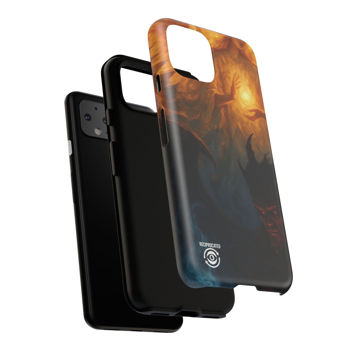 Tough Cases - Angelic Art Phone Case | Dark Fantasy Design, Unique Gift for Gamers, Halloween Decor, Protective Cover, Stylish Accessory