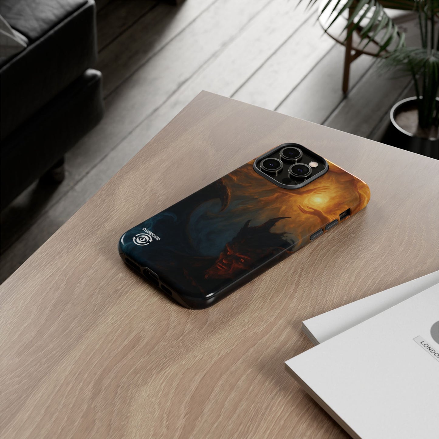 Tough Cases - Angelic Art Phone Case | Dark Fantasy Design, Unique Gift for Gamers, Halloween Decor, Protective Cover, Stylish Accessory
