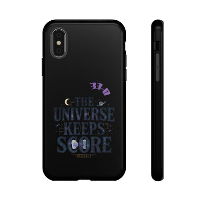 Phone Case with Cosmic Design - The Universe Keeps Score - Perfect for Astrology Lovers, Gift for Friends, Galaxy Aesthetic, Unique [...]