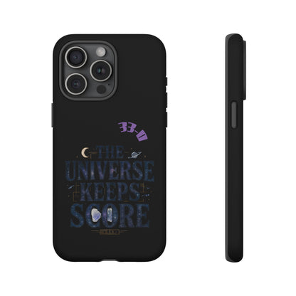 Phone Case with Cosmic Design - The Universe Keeps Score - Perfect for Astrology Lovers, Gift for Friends, Galaxy Aesthetic, Unique [...]