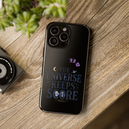 Phone Case with Cosmic Design - The Universe Keeps Score - Perfect for Astrology Lovers, Gift for Friends, Galaxy Aesthetic, Unique [...]