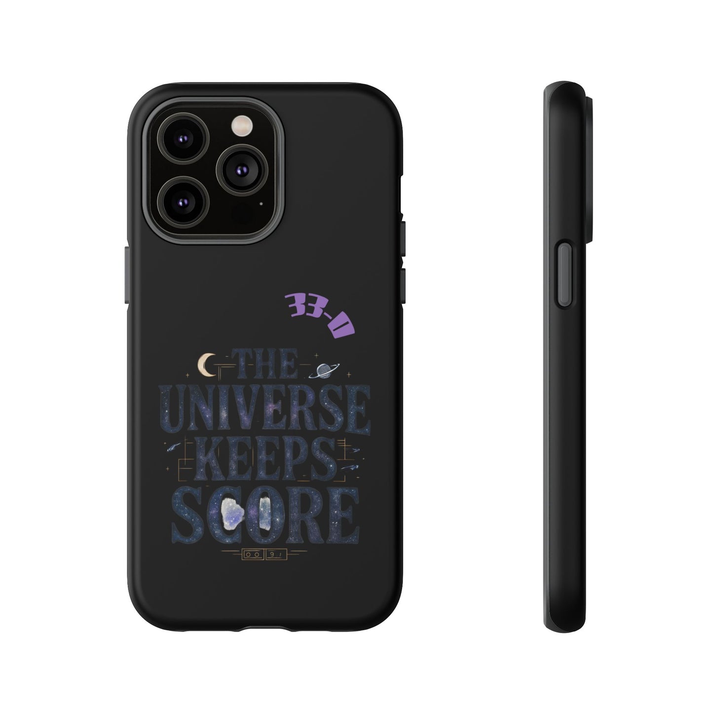 Phone Case with Cosmic Design - The Universe Keeps Score - Perfect for Astrology Lovers, Gift for Friends, Galaxy Aesthetic, Unique [...]