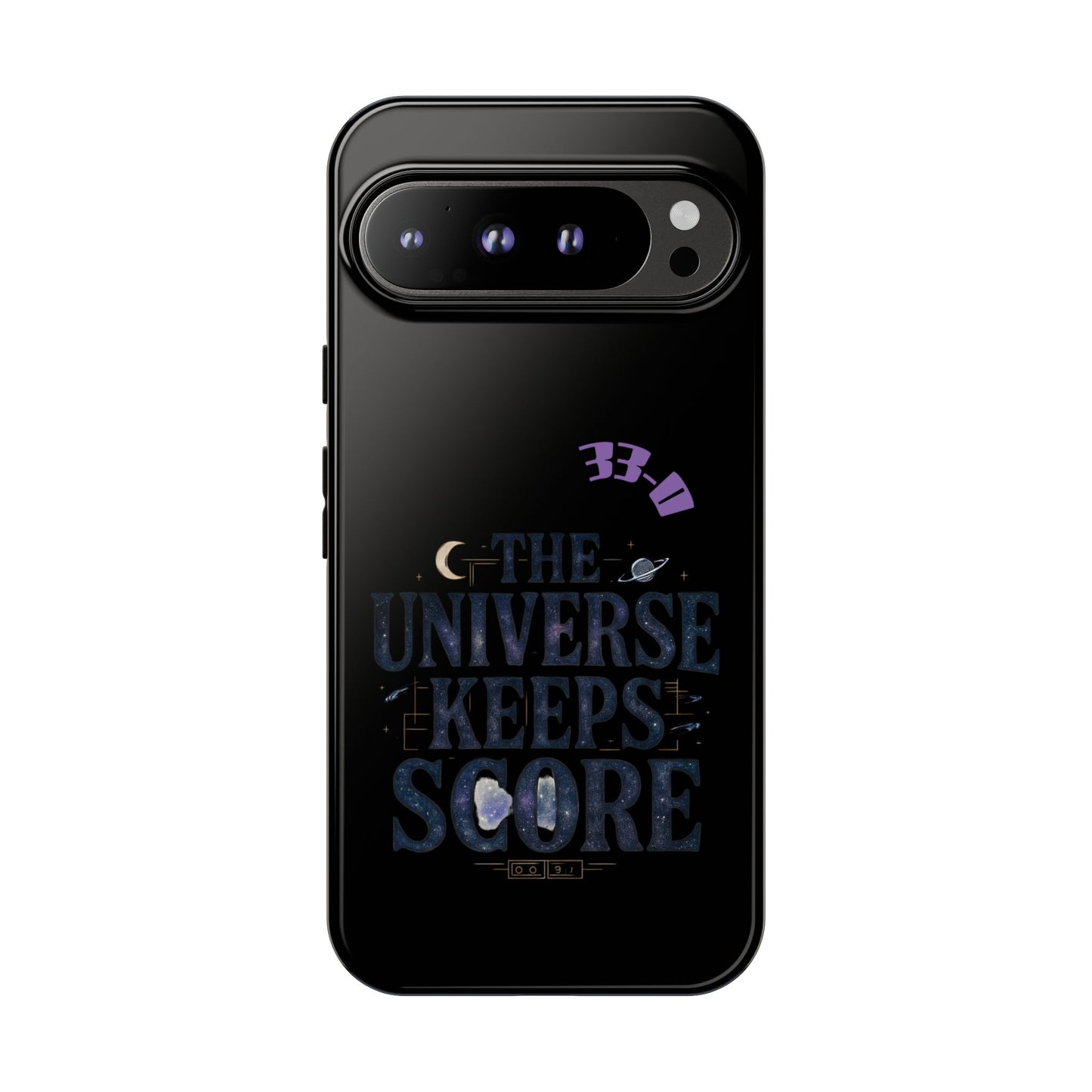 Phone Case with Cosmic Design - The Universe Keeps Score - Perfect for Astrology Lovers, Gift for Friends, Galaxy Aesthetic, Unique [...]