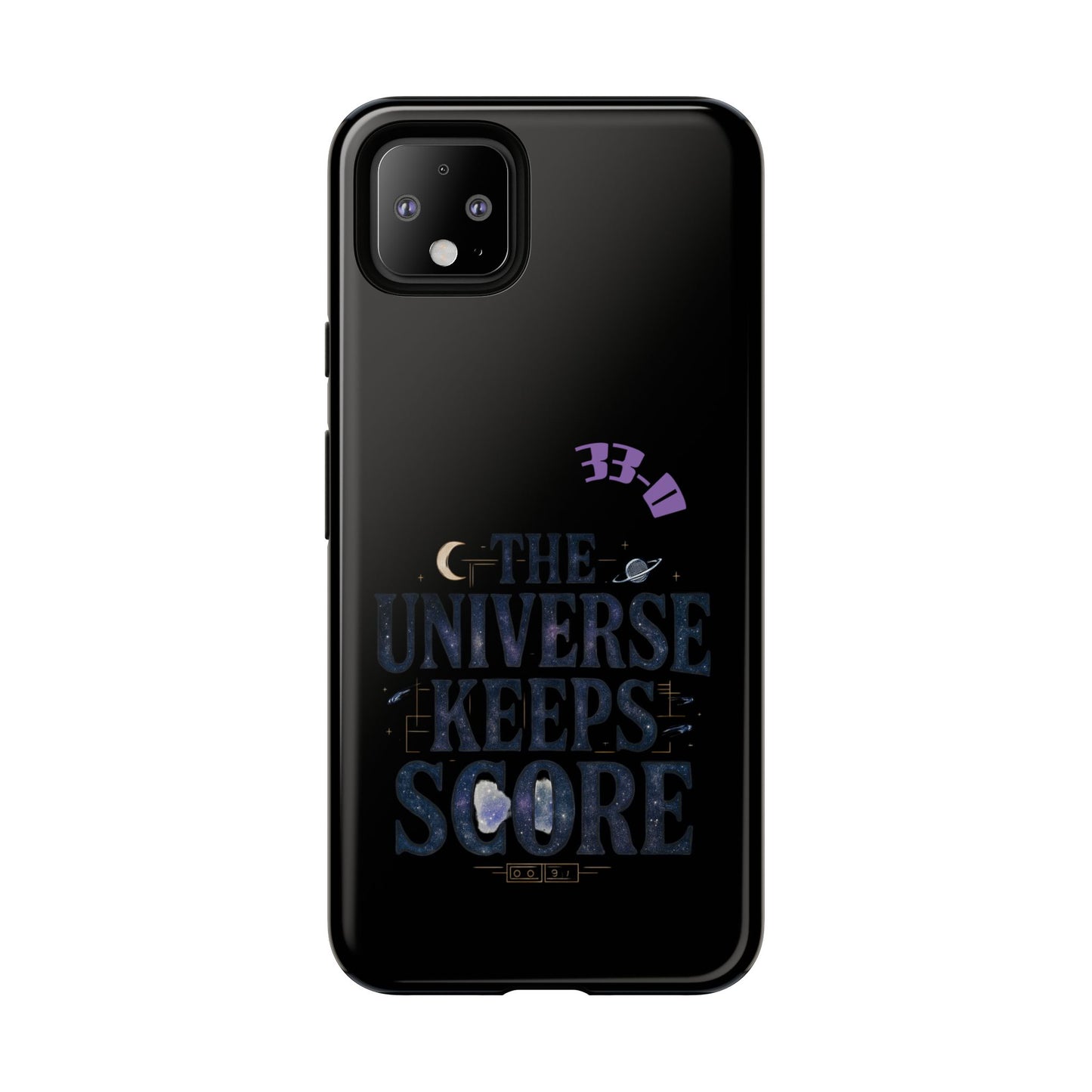 Phone Case with Cosmic Design - The Universe Keeps Score - Perfect for Astrology Lovers, Gift for Friends, Galaxy Aesthetic, Unique [...]