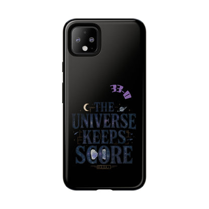 Phone Case with Cosmic Design - The Universe Keeps Score - Perfect for Astrology Lovers, Gift for Friends, Galaxy Aesthetic, Unique [...]