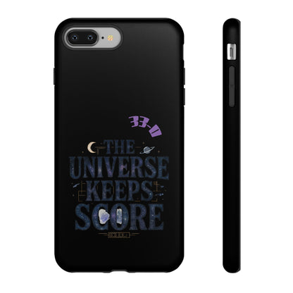 Phone Case with Cosmic Design - The Universe Keeps Score - Perfect for Astrology Lovers, Gift for Friends, Galaxy Aesthetic, Unique [...]