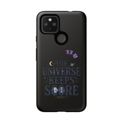 Phone Case with Cosmic Design - The Universe Keeps Score - Perfect for Astrology Lovers, Gift for Friends, Galaxy Aesthetic, Unique [...]