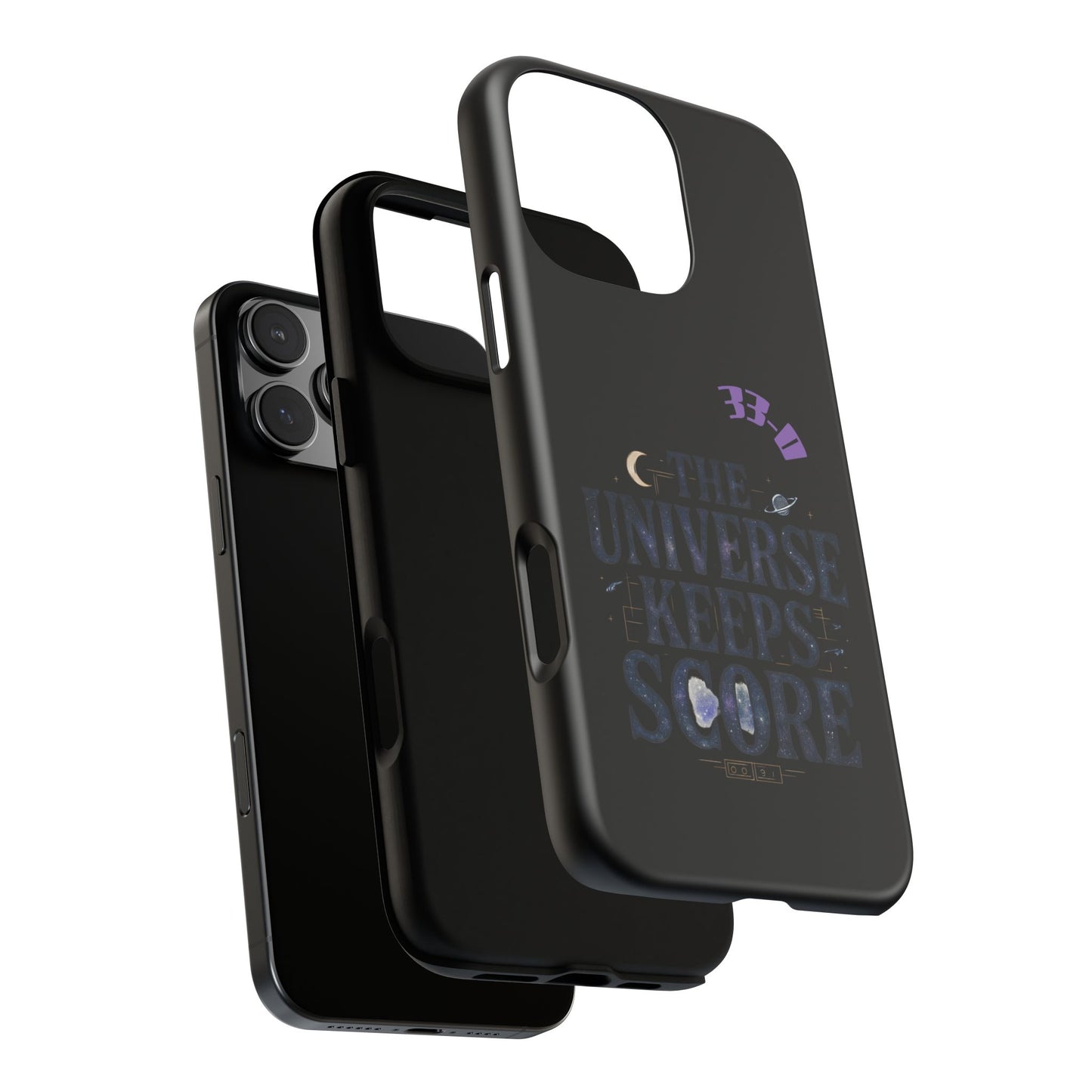 Phone Case with Cosmic Design - The Universe Keeps Score - Perfect for Astrology Lovers, Gift for Friends, Galaxy Aesthetic, Unique [...]