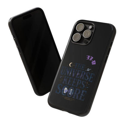 Phone Case with Cosmic Design - The Universe Keeps Score - Perfect for Astrology Lovers, Gift for Friends, Galaxy Aesthetic, Unique [...]