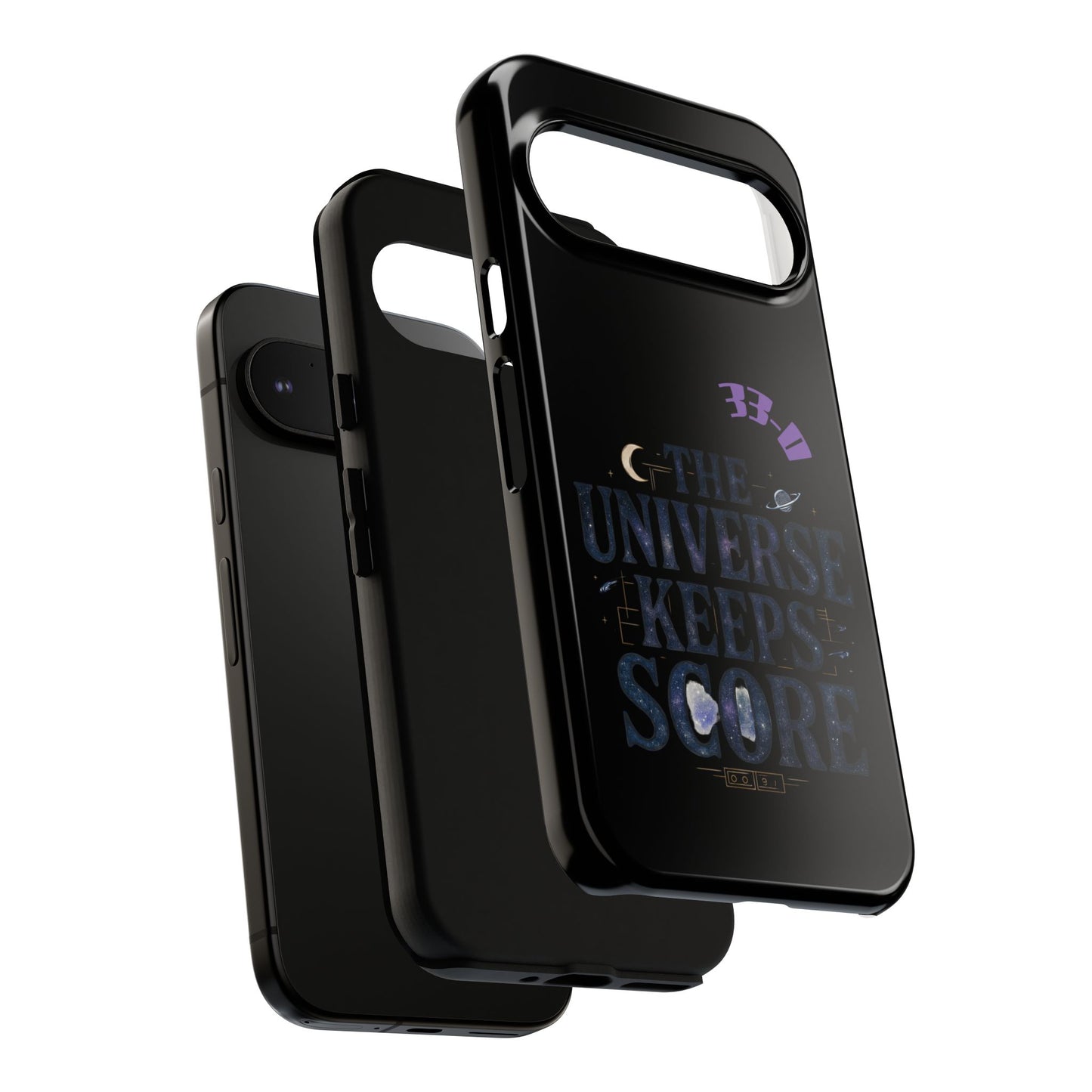 Phone Case with Cosmic Design - The Universe Keeps Score - Perfect for Astrology Lovers, Gift for Friends, Galaxy Aesthetic, Unique [...]