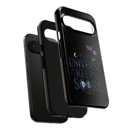 Phone Case with Cosmic Design - The Universe Keeps Score - Perfect for Astrology Lovers, Gift for Friends, Galaxy Aesthetic, Unique [...]