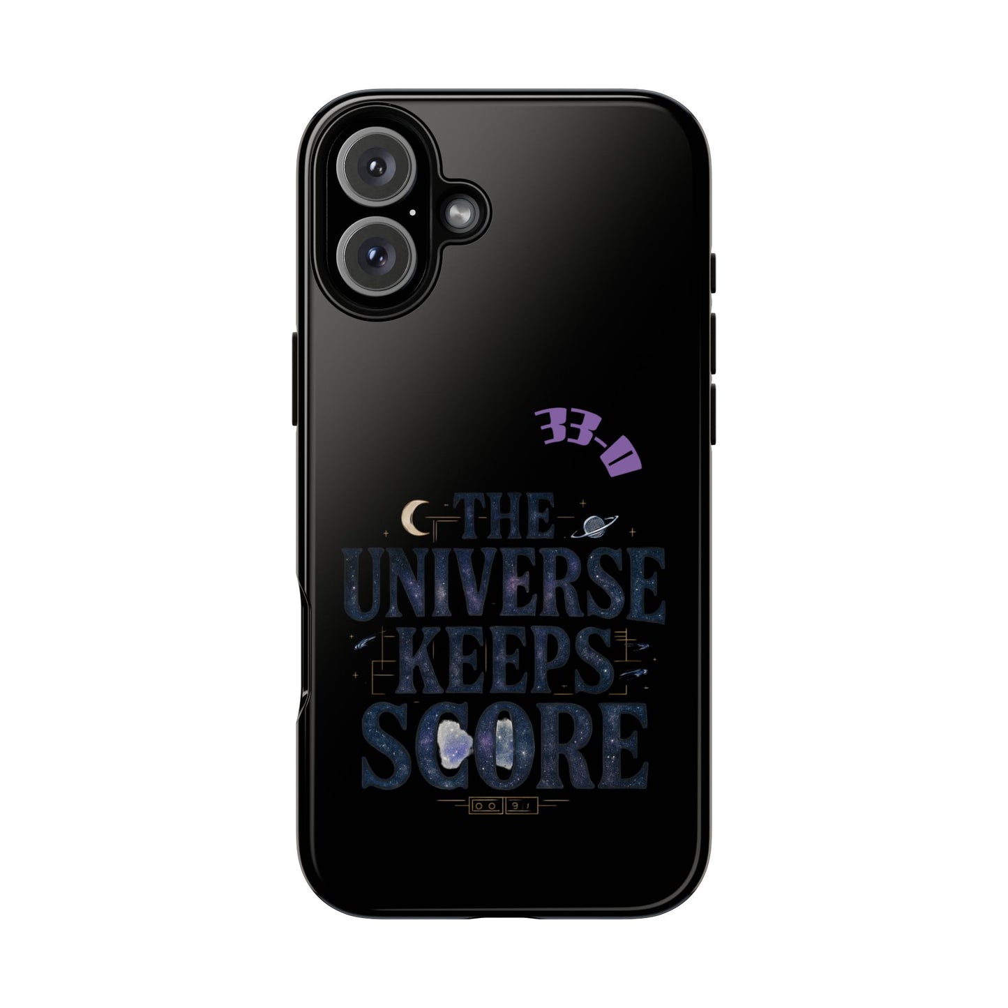 Phone Case with Cosmic Design - The Universe Keeps Score - Perfect for Astrology Lovers, Gift for Friends, Galaxy Aesthetic, Unique [...]