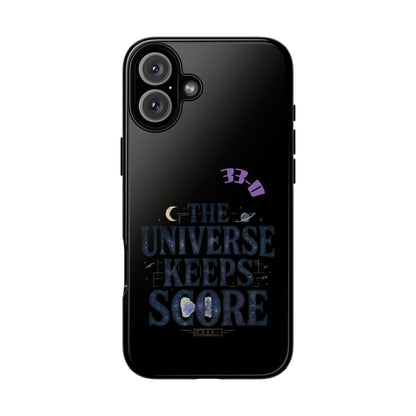 Phone Case with Cosmic Design - The Universe Keeps Score - Perfect for Astrology Lovers, Gift for Friends, Galaxy Aesthetic, Unique [...]