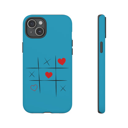 Tough Cases Phone Case - Playful Tic Tac Toe Design, Phone Accessory, Cute Gift, Durable Cover, Fun Tech