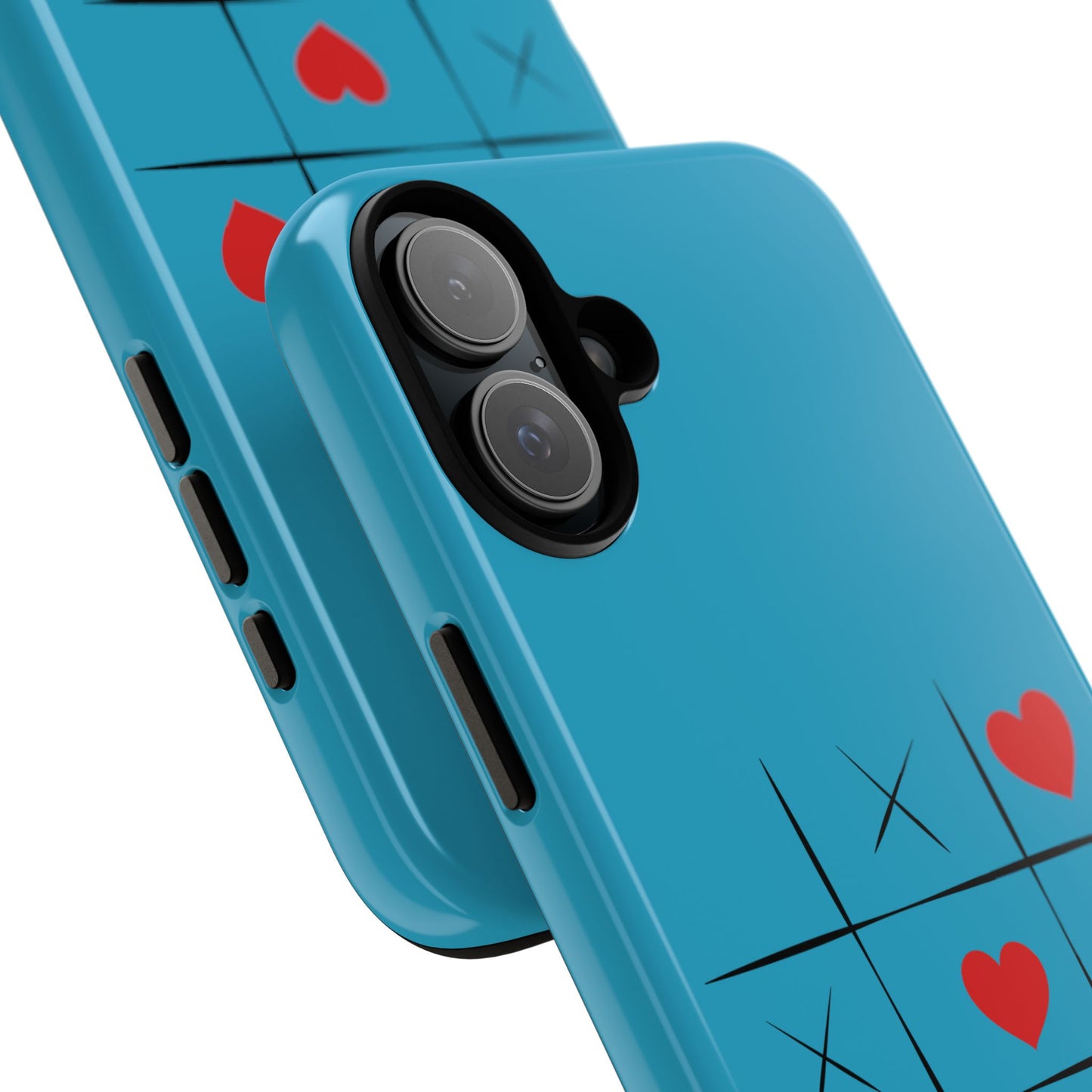 Tough Cases Phone Case - Playful Tic Tac Toe Design, Phone Accessory, Cute Gift, Durable Cover, Fun Tech
