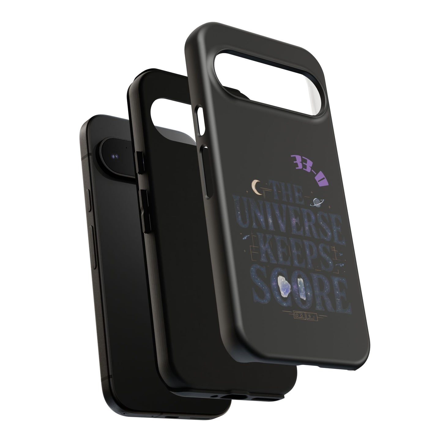 Phone Case with Cosmic Design - The Universe Keeps Score - Perfect for Astrology Lovers, Gift for Friends, Galaxy Aesthetic, Unique [...]