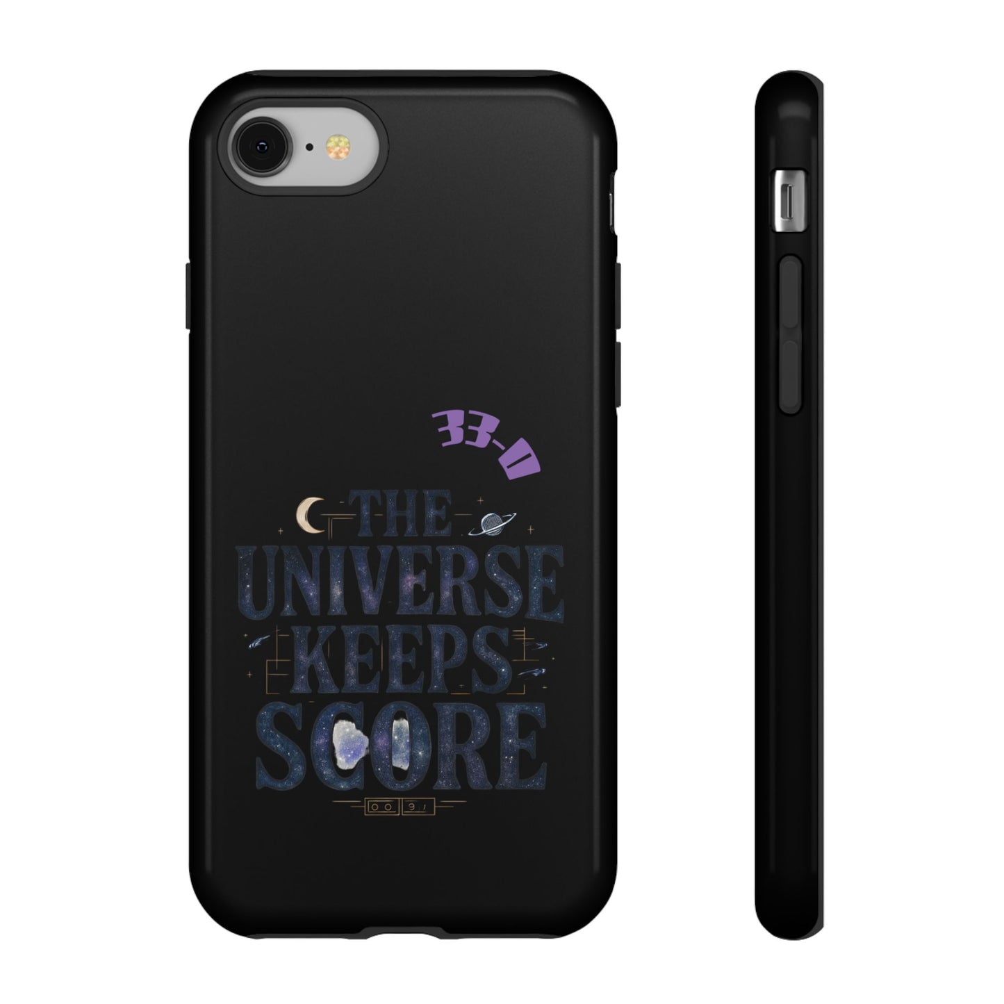Phone Case with Cosmic Design - The Universe Keeps Score - Perfect for Astrology Lovers, Gift for Friends, Galaxy Aesthetic, Unique [...]