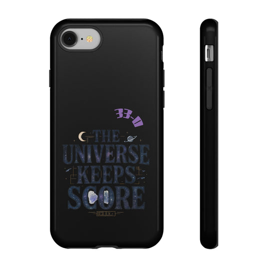 Phone Case with Cosmic Design - The Universe Keeps Score - Perfect for Astrology Lovers, Gift for Friends, Galaxy Aesthetic, Unique [...]