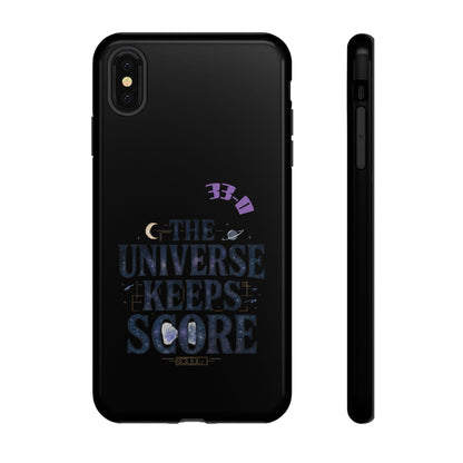 Phone Case with Cosmic Design - The Universe Keeps Score - Perfect for Astrology Lovers, Gift for Friends, Galaxy Aesthetic, Unique [...]