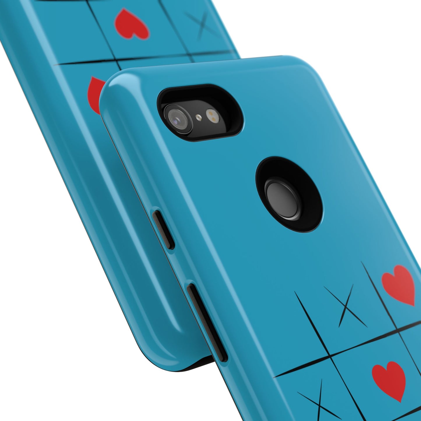 Tough Cases Phone Case - Playful Tic Tac Toe Design, Phone Accessory, Cute Gift, Durable Cover, Fun Tech