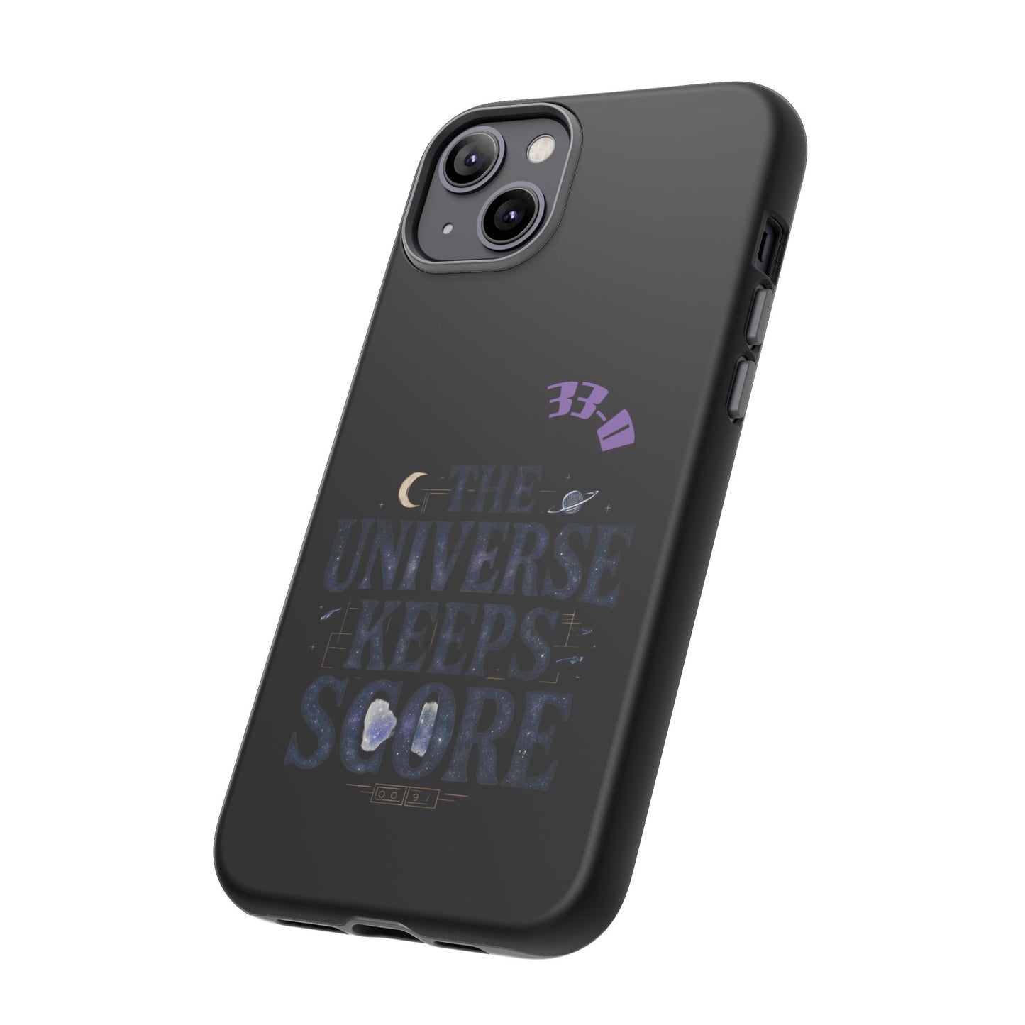 Phone Case with Cosmic Design - The Universe Keeps Score - Perfect for Astrology Lovers, Gift for Friends, Galaxy Aesthetic, Unique [...]