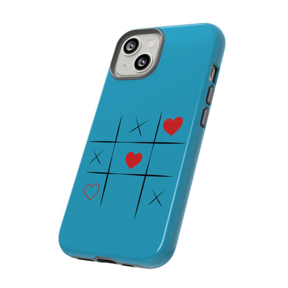 Tough Cases Phone Case - Playful Tic Tac Toe Design, Phone Accessory, Cute Gift, Durable Cover, Fun Tech