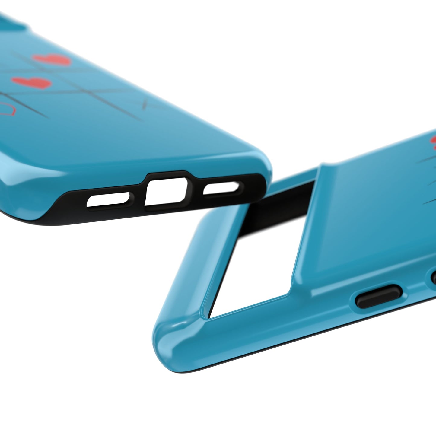 Tough Cases Phone Case - Playful Tic Tac Toe Design, Phone Accessory, Cute Gift, Durable Cover, Fun Tech