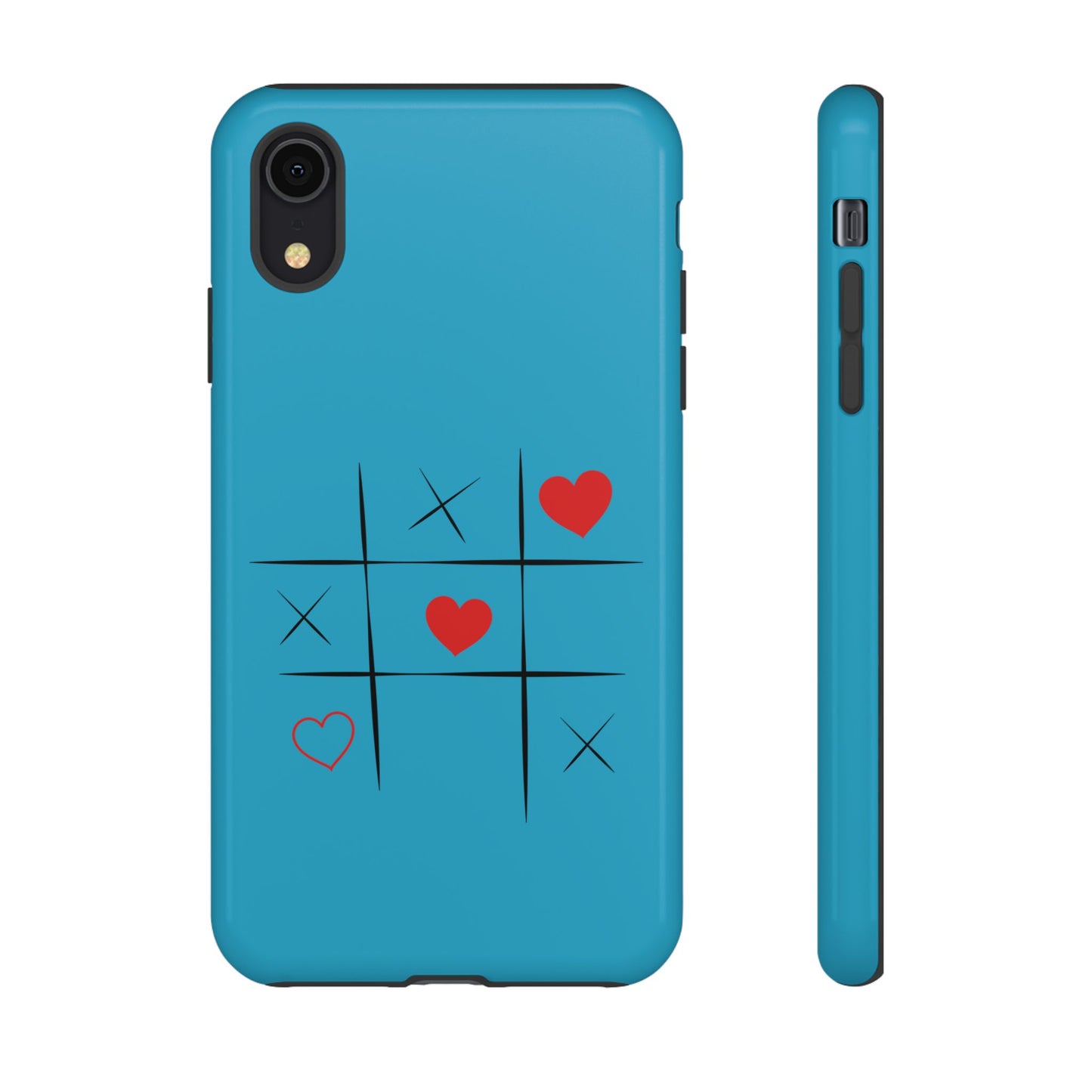 Tough Cases Phone Case - Playful Tic Tac Toe Design, Phone Accessory, Cute Gift, Durable Cover, Fun Tech
