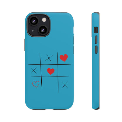 Tough Cases Phone Case - Playful Tic Tac Toe Design, Phone Accessory, Cute Gift, Durable Cover, Fun Tech