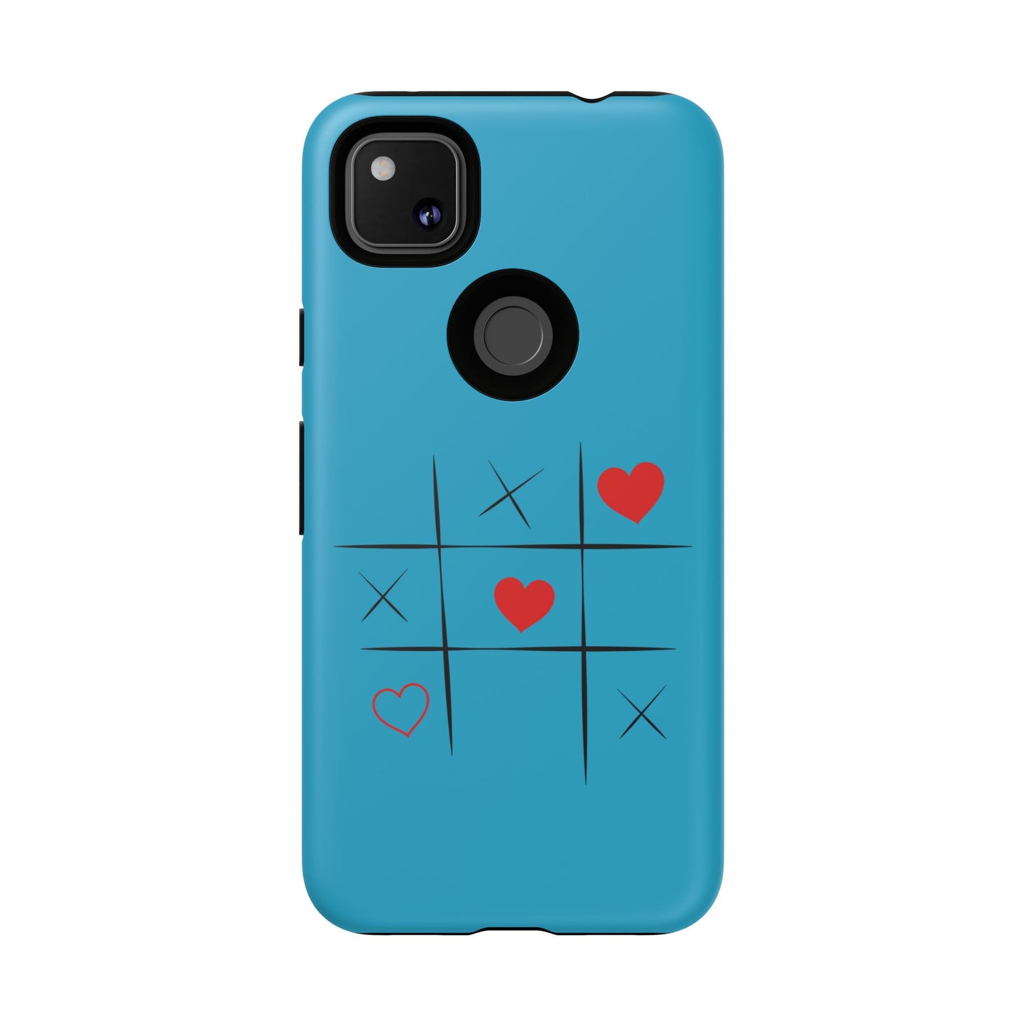 Tough Cases Phone Case - Playful Tic Tac Toe Design, Phone Accessory, Cute Gift, Durable Cover, Fun Tech