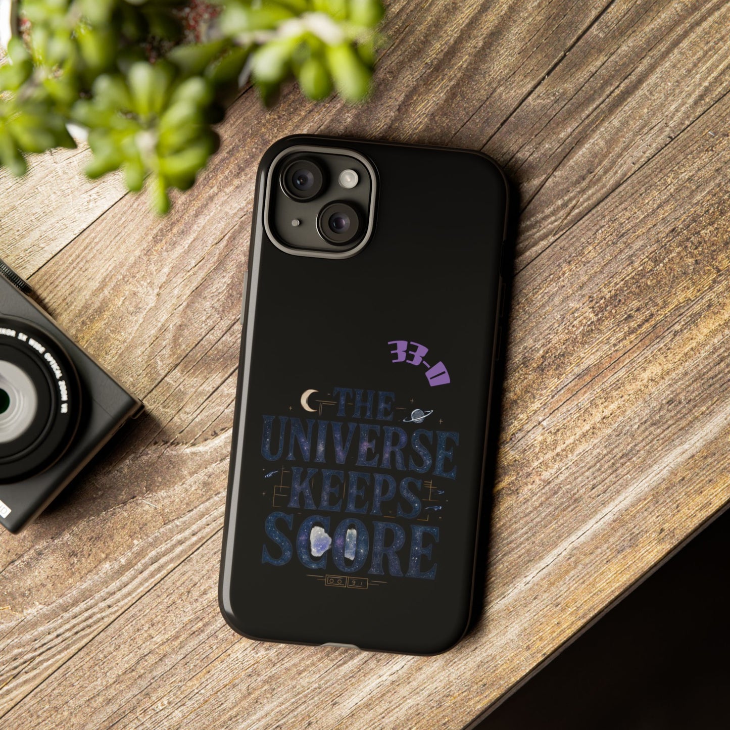 Phone Case with Cosmic Design - The Universe Keeps Score - Perfect for Astrology Lovers, Gift for Friends, Galaxy Aesthetic, Unique [...]