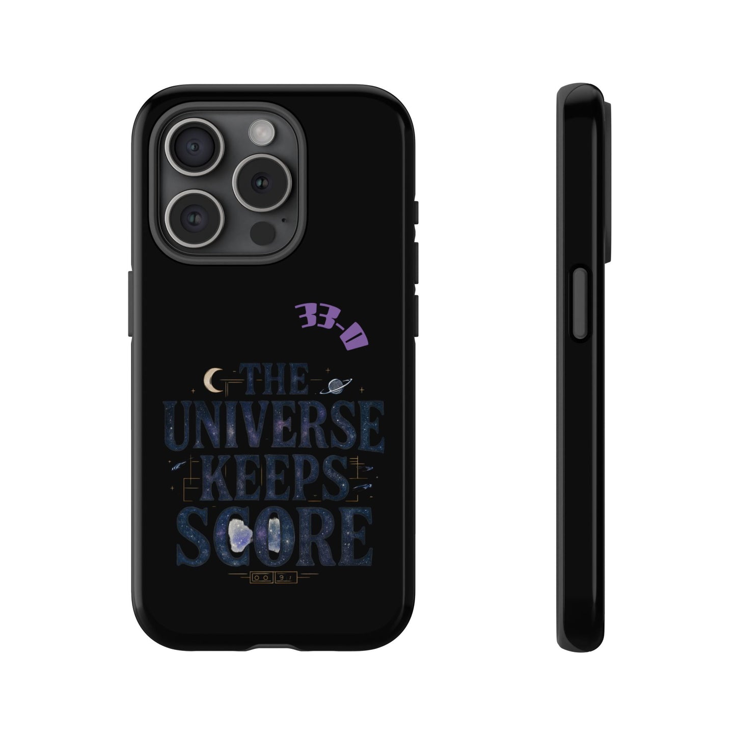 Phone Case with Cosmic Design - The Universe Keeps Score - Perfect for Astrology Lovers, Gift for Friends, Galaxy Aesthetic, Unique [...]