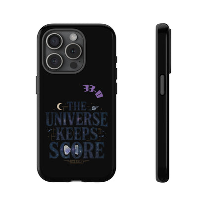 Phone Case with Cosmic Design - The Universe Keeps Score - Perfect for Astrology Lovers, Gift for Friends, Galaxy Aesthetic, Unique [...]
