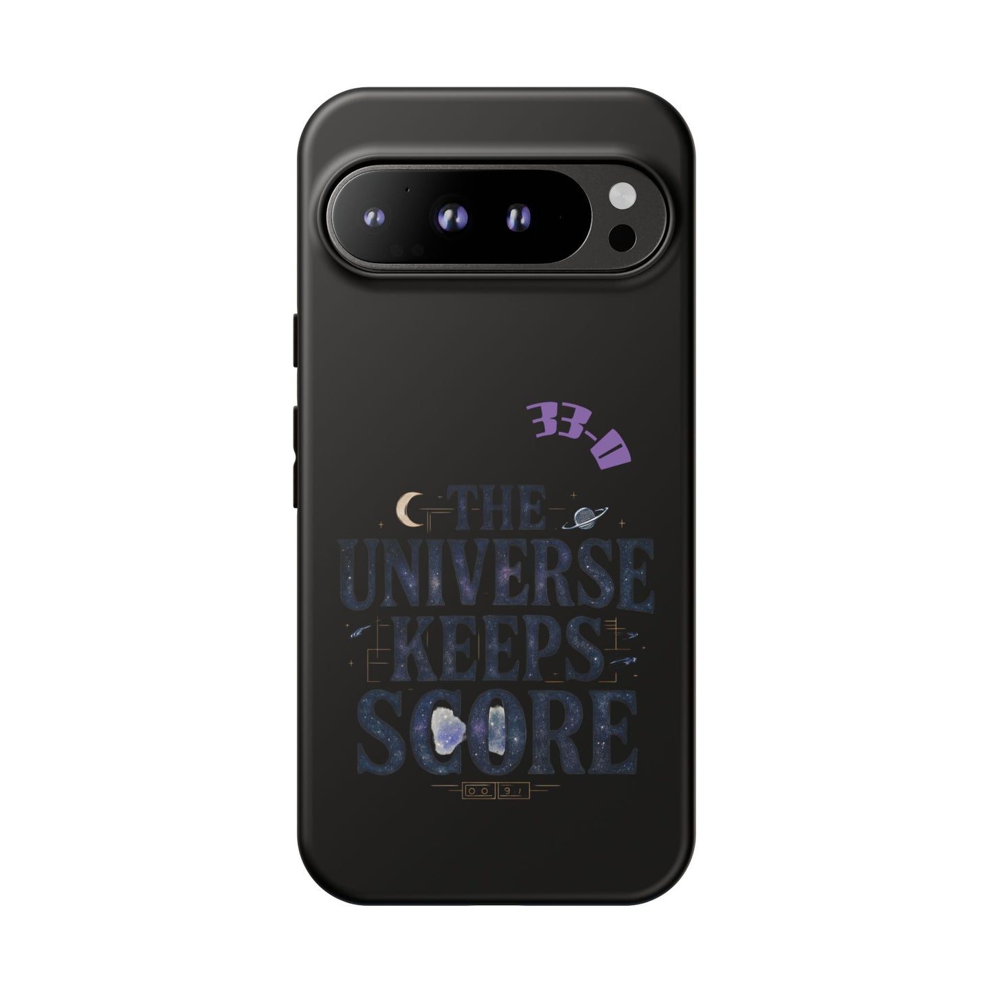 Phone Case with Cosmic Design - The Universe Keeps Score - Perfect for Astrology Lovers, Gift for Friends, Galaxy Aesthetic, Unique [...]