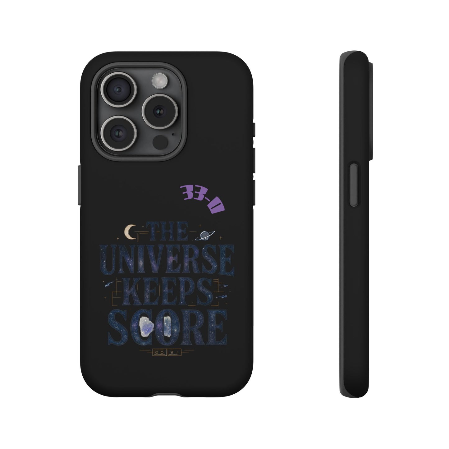 Phone Case with Cosmic Design - The Universe Keeps Score - Perfect for Astrology Lovers, Gift for Friends, Galaxy Aesthetic, Unique [...]