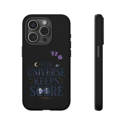 Phone Case with Cosmic Design - The Universe Keeps Score - Perfect for Astrology Lovers, Gift for Friends, Galaxy Aesthetic, Unique [...]