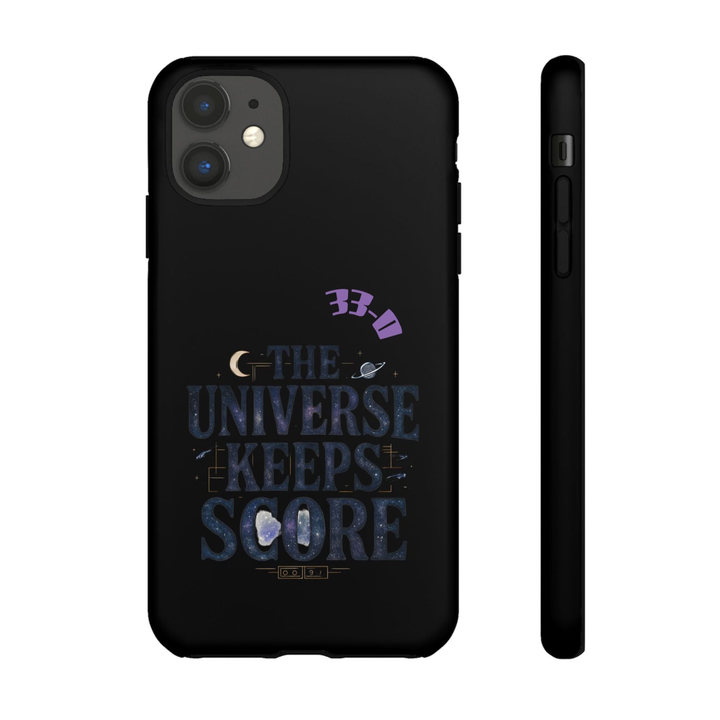 Phone Case with Cosmic Design - The Universe Keeps Score - Perfect for Astrology Lovers, Gift for Friends, Galaxy Aesthetic, Unique [...]
