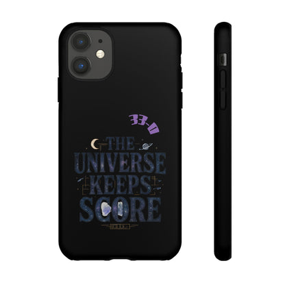 Phone Case with Cosmic Design - The Universe Keeps Score - Perfect for Astrology Lovers, Gift for Friends, Galaxy Aesthetic, Unique [...]