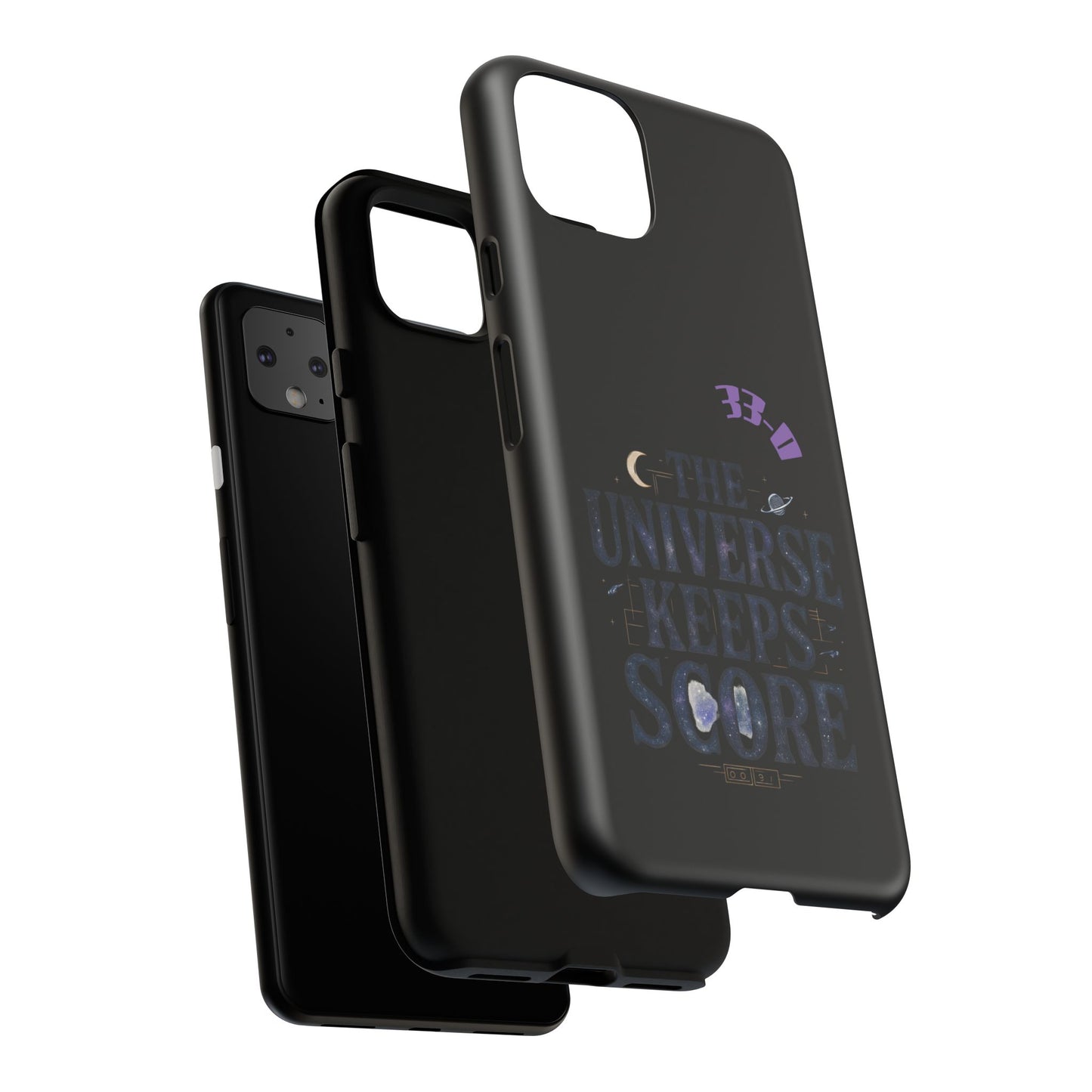 Phone Case with Cosmic Design - The Universe Keeps Score - Perfect for Astrology Lovers, Gift for Friends, Galaxy Aesthetic, Unique [...]