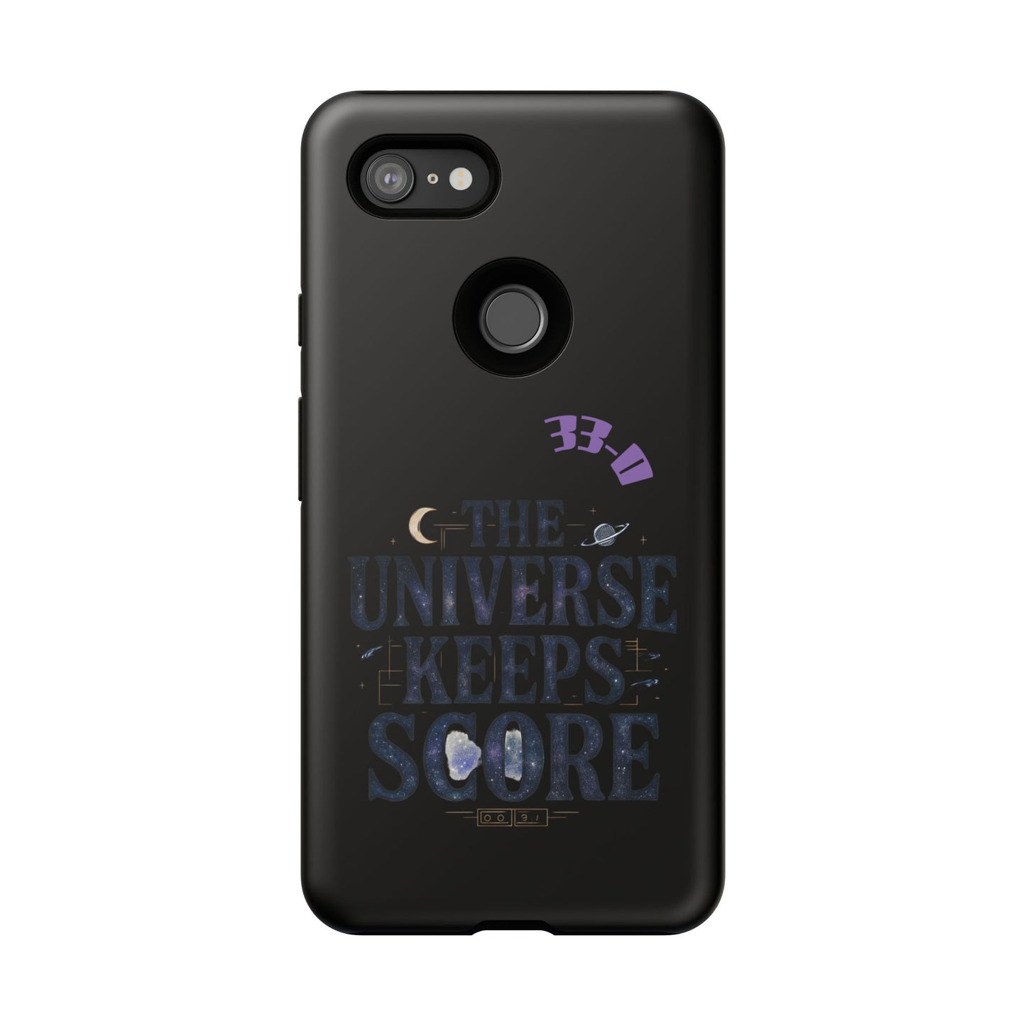 Phone Case with Cosmic Design - The Universe Keeps Score - Perfect for Astrology Lovers, Gift for Friends, Galaxy Aesthetic, Unique [...]