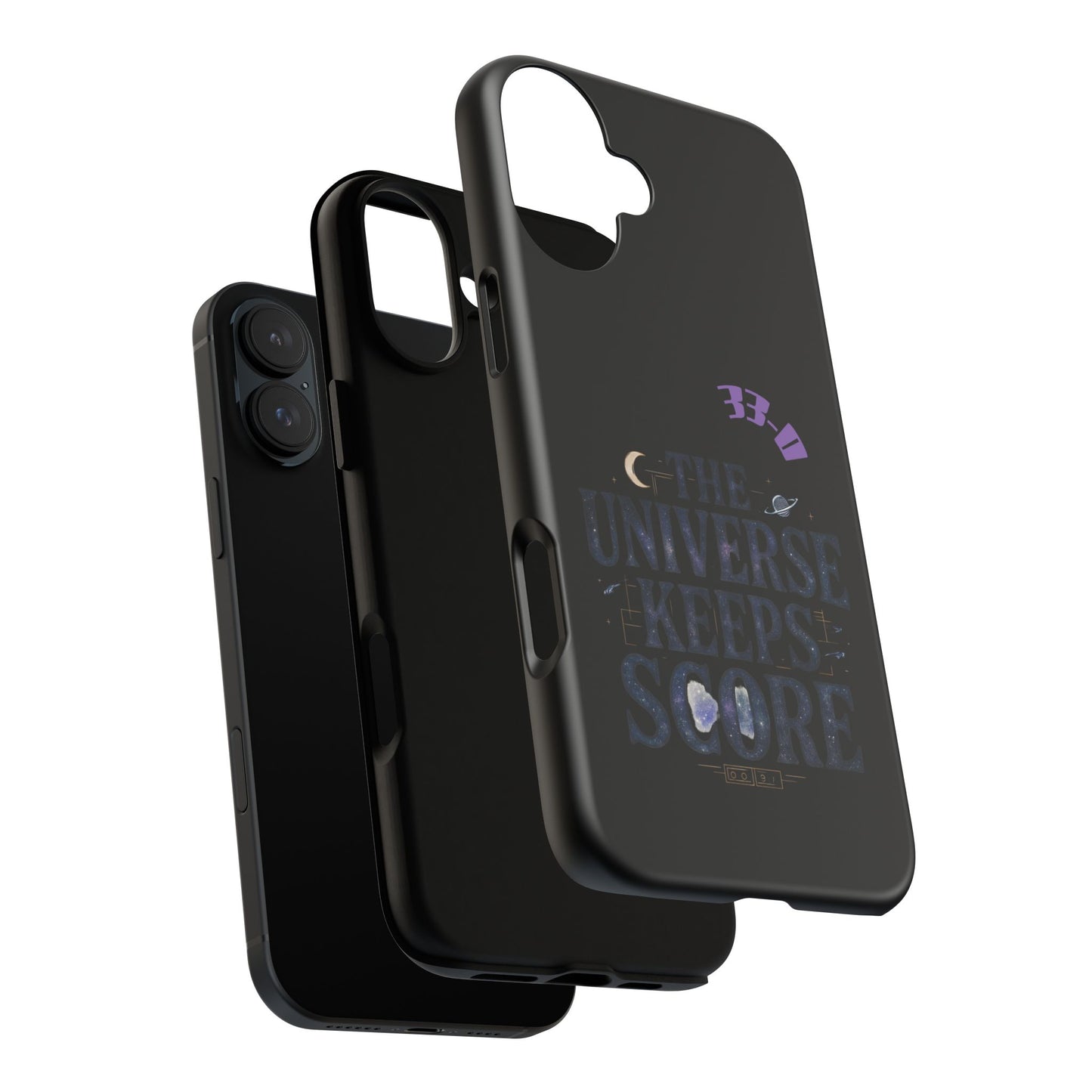 Phone Case with Cosmic Design - The Universe Keeps Score - Perfect for Astrology Lovers, Gift for Friends, Galaxy Aesthetic, Unique [...]
