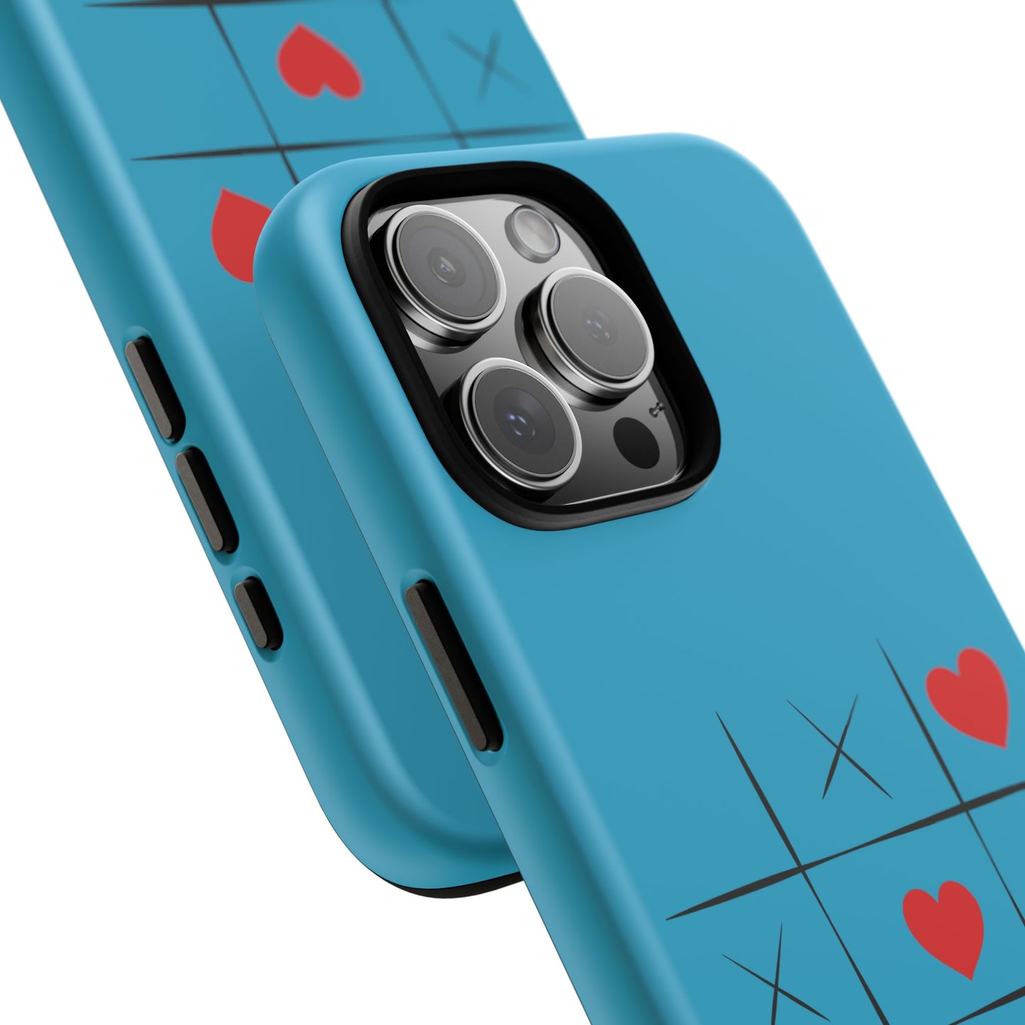Tough Cases Phone Case - Playful Tic Tac Toe Design, Phone Accessory, Cute Gift, Durable Cover, Fun Tech