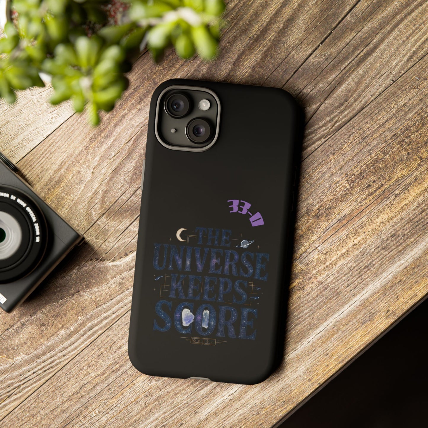Phone Case with Cosmic Design - The Universe Keeps Score - Perfect for Astrology Lovers, Gift for Friends, Galaxy Aesthetic, Unique [...]