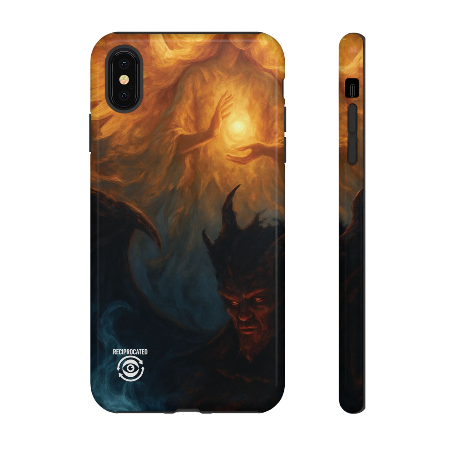 Tough Cases - Angelic Art Phone Case | Dark Fantasy Design, Unique Gift for Gamers, Halloween Decor, Protective Cover, Stylish Accessory