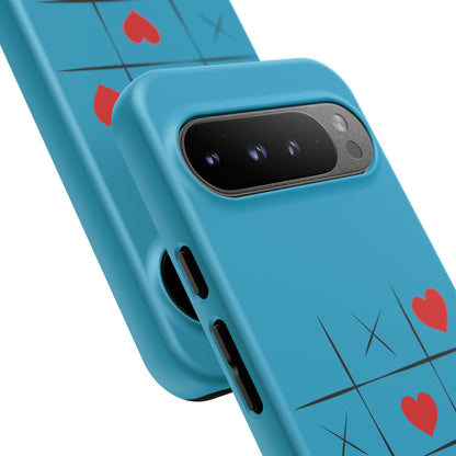 Tough Cases Phone Case - Playful Tic Tac Toe Design, Phone Accessory, Cute Gift, Durable Cover, Fun Tech