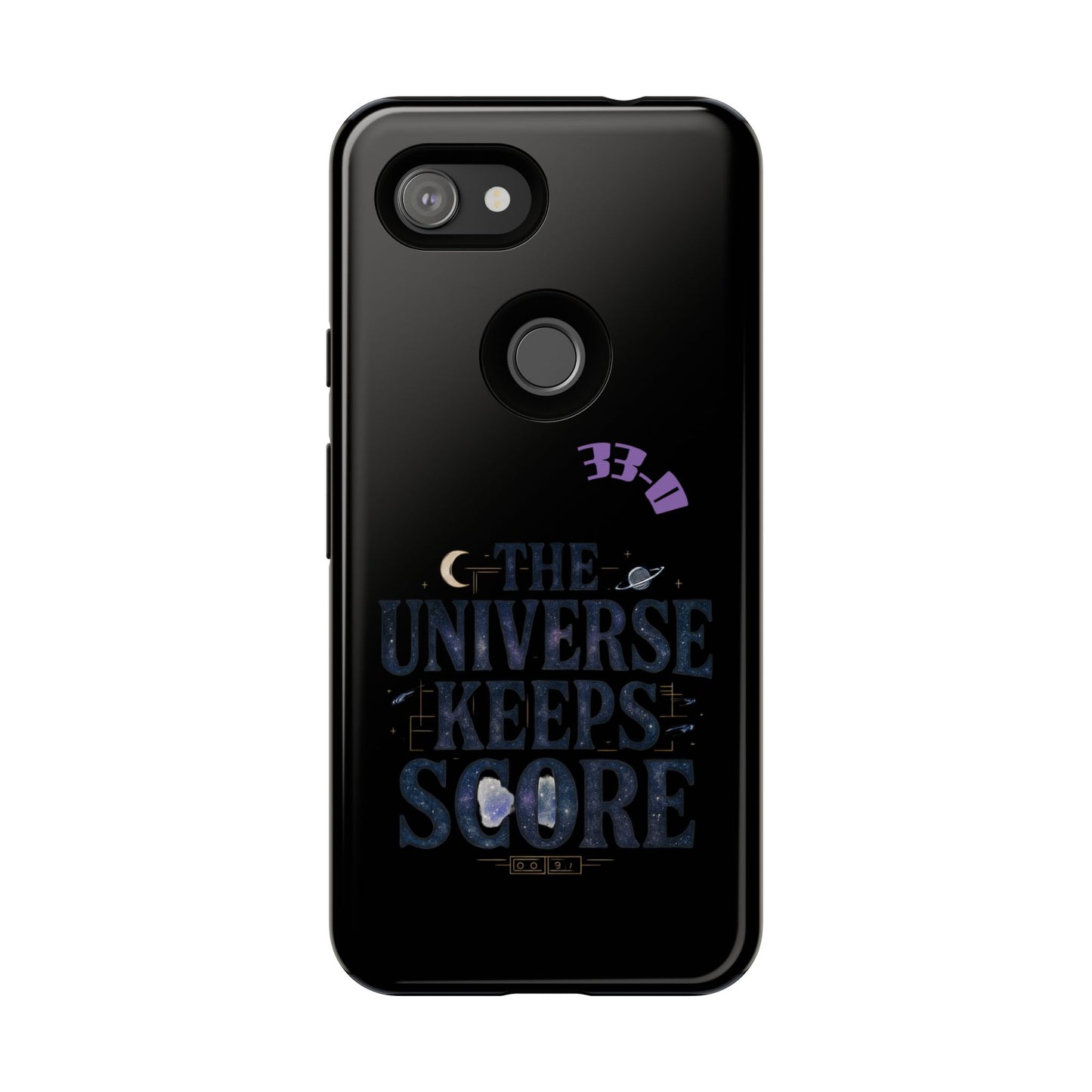Phone Case with Cosmic Design - The Universe Keeps Score - Perfect for Astrology Lovers, Gift for Friends, Galaxy Aesthetic, Unique [...]